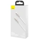 Дата кабель Baseus Cafule Series Metal Type-C to Lightning PD 20W (1m) (CATLJK-A) Белый - изображение 3