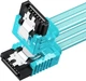 Кабель Vention SATA 3.0 7pin, F/F, L-конектор 0.5 м Blue (KDDSD) - зображення 2