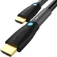 Кабель Vention HDMI M - M, V2.0, Engineering, 4K 60 Гц, 18 Гбит/с, HD 7.1, ПВХ Black, 8.0 м (AAMBK) - зображення 1