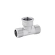 Трійник латунний Karro KR-3213 1/2" (Н×В×Н), нікельований, PN16 - зображення 1