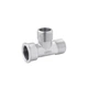 Трійник латунний Karro KR-3213 1/2" (В×Н×Н), нікельований, PN16 - изображение 1