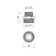 Ніпель перехідний латунний LexLine 3/4" × 1/2" НН (зовнішня різьба), нікельований, PN10 - изображение 2