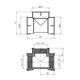 Трійник латунний LexLine 1 1/2" (В×В×В), PN10 - изображение 2