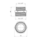 Ніпель перехідний латунний LexLine 1 1/2" × 1 1/4" НН (зовнішня різьба), нікельований, PN10 - зображення 2