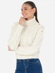 Светр в'язаний жіночий Pierre Cardin G022SZ0TK-000-1732721 (krem) M Кремовий (8683856388397) - зображення 4