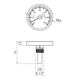 Термометр Karro 1/2" 63 мм 120°С KR-1039 - изображение 2