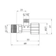Кран приладовий Grohe 1/2"х3/8" 43821000 - зображення 2