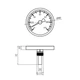 Термометр Karro 1/2" 80 мм 120°С KR-1039 - изображение 2