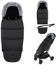 Зимовий конверт MoMi Sleeping Bag 2 в 1 Black (AKCE00050) - зображення 1