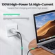 Кабель UGREEN US355 USB-C to USB-C 3.1 Gen2 100W 5A QC4.0 PD3.0 10Gbps 4K@60Hz 1m Black (80150) - изображение 3