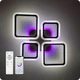 Люстра светодиодная 517 Xlight RGB с пультом 90Вт Черный (02033) - изображение 6