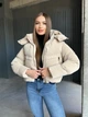 Пуховик жіночий Nikas Senar M-L(44-46) бежева - изображение 1