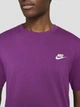 Футболка хлопковая длинная мужская Nike M Nsw Club Tee AR4997-504 S Фиолетовая (196977817540) - изображение 4