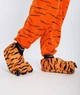 Капці з кігтями кігурумі Kigurumi жіночі домашні тапочки лапи поморанчеві принт тигра плюшеві текстильні 39-43 (3052) - зображення 4