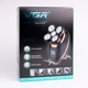 Мужская роторная аккумуляторная электробритва 5 в 1 VGR V-316 USB универсальный триммер для стрижки бороды головы и носа + массажные насадки - изображение 10