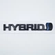 Эмблема надпись Hybrid Toyota (чёрный, глянец) 13,5*2,1 см - изображение 2