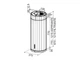 Витяжка декоративна Faber Corinthia Isola EV8P WH Matt/TS A37 Silver (110.0456.219) - изображение 2