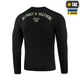 Футболка довгий рукав M-Tac Logo Black 2XL 80067002-2XL - изображение 4