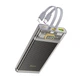 Зовнішній акумулятор HOCO J104 Discovery edition 22.5W fully compatible power bank with cable(10000mAh) Gray (6931474788955) - изображение 4