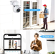 Беспроводная IP-камера 2.4G PTZ WIFI 2K IP Camera V360 с удаленным доступом + блок питания White - изображение 3