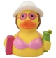 Стильная тематическая резиновая уточка FunnyDucks "Пляжница" L1259 - изображение 4