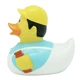 Стильная тематическая резиновая уточка FunnyDucks "Строитель" L1941 - изображение 3