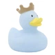 Стильная тематическая резиновая уточка FunnyDucks "Голубая в короне" L1927 - изображение 1