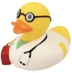Стильна тематична гумова качечка FunnyDucks "Лікар" L1859 - зображення 5