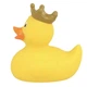 Стильна тематична гумова качечка FunnyDucks "Жовта в короні (Качиний Король)" L1925 - зображення 4