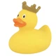 Стильна тематична гумова качечка FunnyDucks "Жовта в короні (Качиний Король)" L1925 - зображення 6