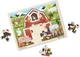 Деревянный пазл в рамке Melissa & Doug «Ферма» 24 элемента MD19061 - изображение 4