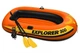 Трехместная надувная лодка Intex Explorer 300 211х117х41см с веслами и ручным насосом 58332 - изображение 1