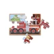 Дерев'яний пазл 4 в 1 Melissa&Doug Машинки 12х4 елементів 15х20 см MD3794 - зображення 5