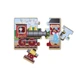 Дерев'яний пазл 4 в 1 Melissa&Doug Машинки 12х4 елементів 15х20 см MD3794 - зображення 7
