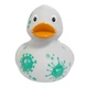 Стильная тематическая резиновая уточка FunnyDucks "Вирус" L1308 - изображение 1
