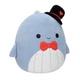 Мягкая игрушка - антистресс SQUISHMALLOWS Синий кит Самир 30 см - изображение 3