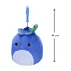 Мягкая игрушка на клипсе для рюкзака SQUISHMALLOWS Черника Блубби 9 см - изображение 2