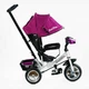 Детский трехколесный велосипед Best Trike интерактивный EVA колеса лиловый с серой базой 6588 / 64-973 - изображение 2