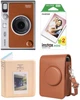 Набір Fujifilm INSTAX MINI EVO Hybrid Brown фотокамера миттєвого друку / картриджі 20 фото / чохол коричневий / фотоальбом бежевий - зображення 1