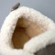 Лоферы Детские Из Натуральной Замши Мех Зимний Серые 35 (306287) - изображение 5