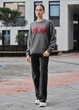 Жіноча В'язана Кофта Стаф Сіра З Надписом Оверсайз Staff Amour Gray Oversize XS-S (306203) - зображення 3