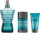 Zestaw prezentowy męski Jean Paul Gaultier Le Male Woda toaletowa 125 ml + Dezodorant w sztyfcie 75 g + Balsam po goleniu 50 ml (8435415099073) - obraz 2