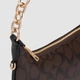 Сумка багет женская из натуральной кожи средняя Coach Payton Hobo In Signature Canvas BG-COA-36 Коричневая (195093757686) - изображение 2