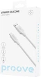 Кабель Proove Striped Silicone Type-C 1 м White (577260003) - изображение 2