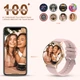 Смарт Часы Бежевые Умные Женские Smart Holiday Gold Steel, 2 Ремешка (306808) - изображение 5