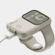Портативний ЗП Charging Soft Case for Apple Watch 49mm 1200 mAh Moon White - зображення 2