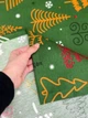Водоотталкивающая Скатерть новогодняя с принтом Елки 140х100 см (+ 2 салфетки 30х40) Зеленый - изображение 10