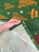 Водоотталкивающая Скатерть новогодняя с принтом Елки 140х100 см (+ 2 салфетки 30х40) Зеленый - изображение 11