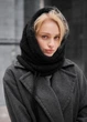 Женский Шарф Черный Стаф Однотонный Базовый Зимний Staff Black Универсальный (312886) - изображение 2