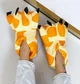 Капці з кігтями лапи кігурумі Kigurumi Домашні Для дівчаток Жовтий з помаранчевим Жираф Плюшеві Тканинні 35-38 (3048/1) - зображення 2